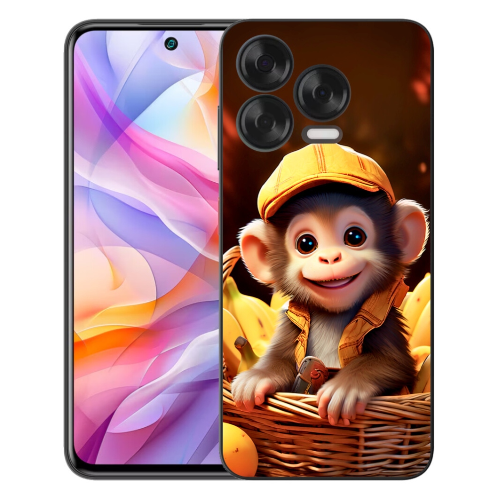 Gelový kryt mmCase na ZTE Blade V70 Vita - opice v košíku