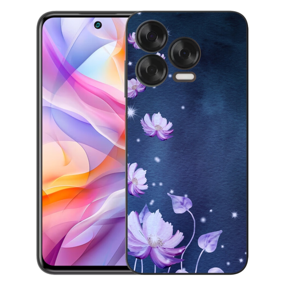 Gelový kryt mmCase na ZTE Blade V70 Vita - padající květy