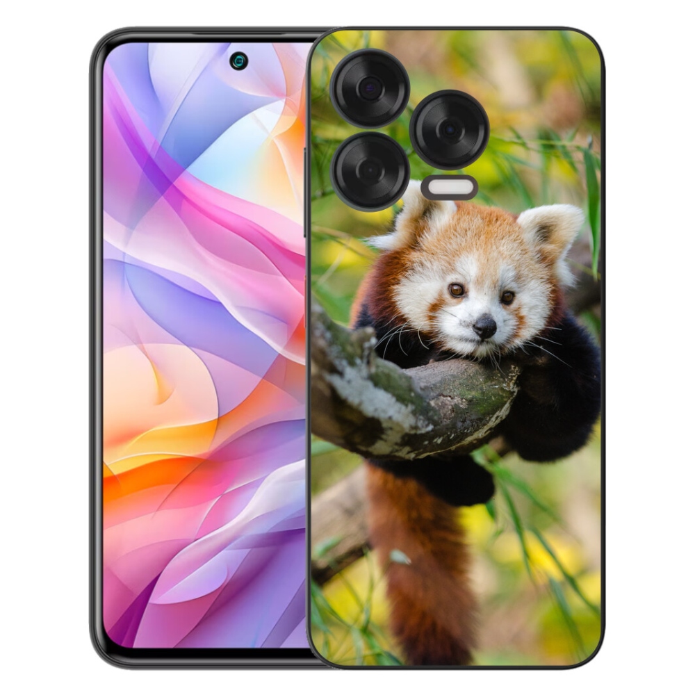 Gelový kryt mmCase na ZTE Blade V70 Vita - panda červená