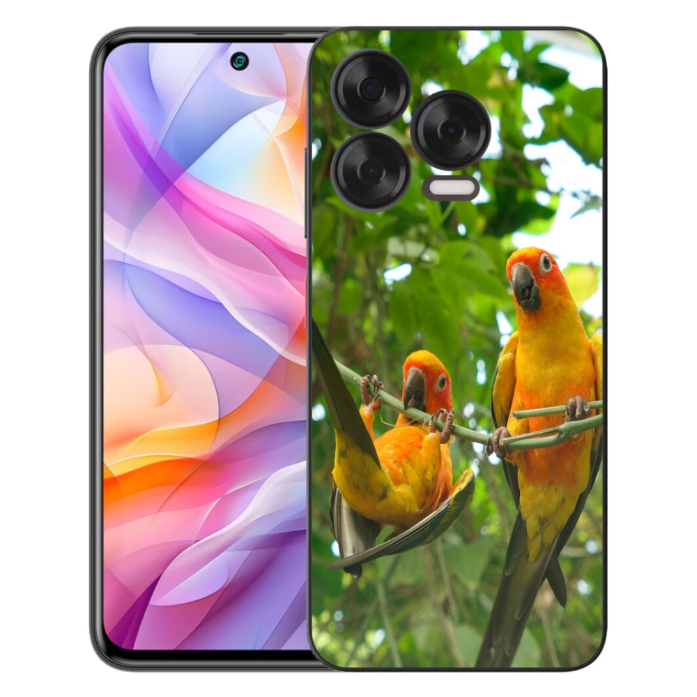 Gelový kryt mmCase na ZTE Blade V70 Vita - papoušci aratingy