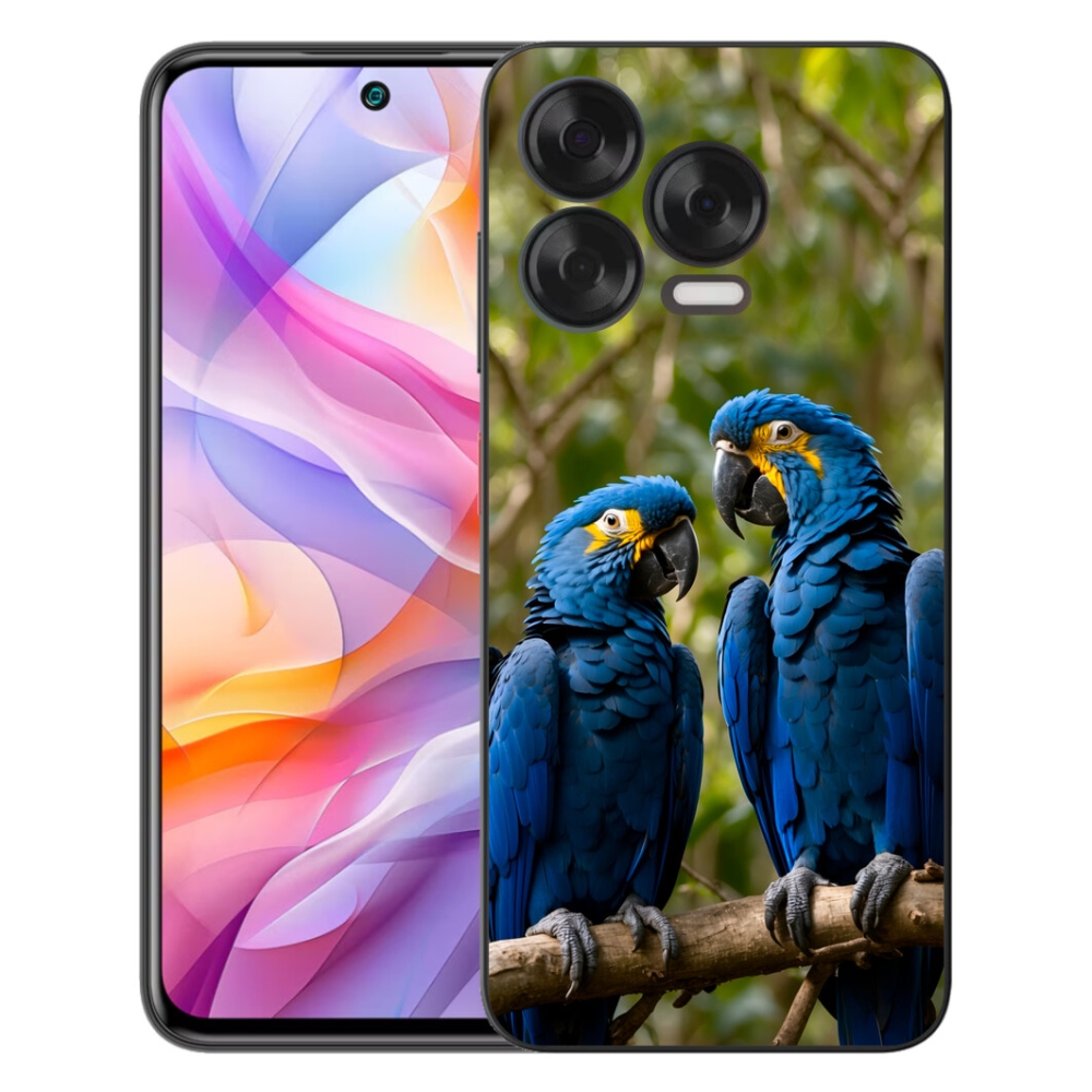 Gelový kryt mmCase na ZTE Blade V70 Vita - papouščí duo