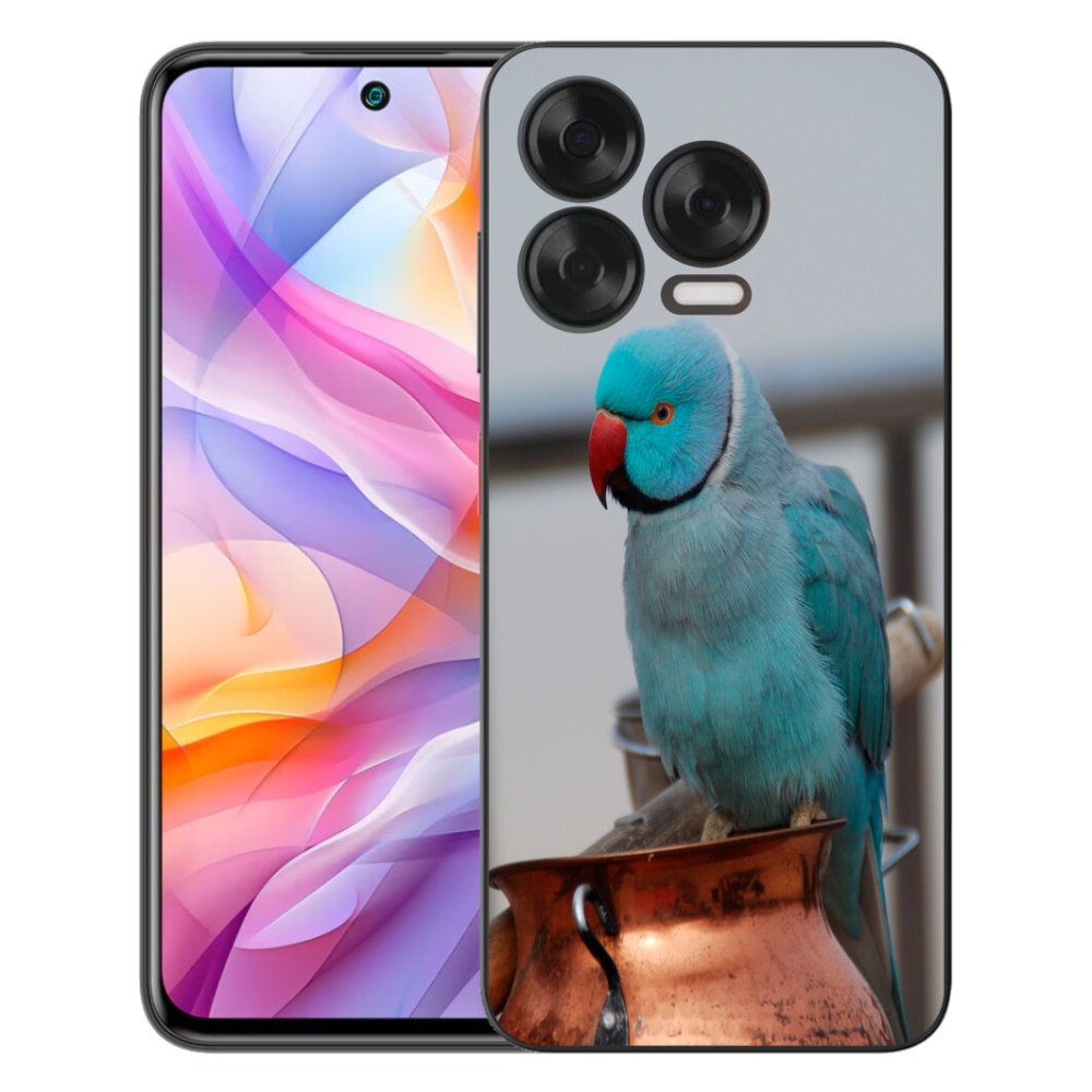 Gelový kryt mmCase na ZTE Blade V70 Vita - papoušek alexandr modrý
