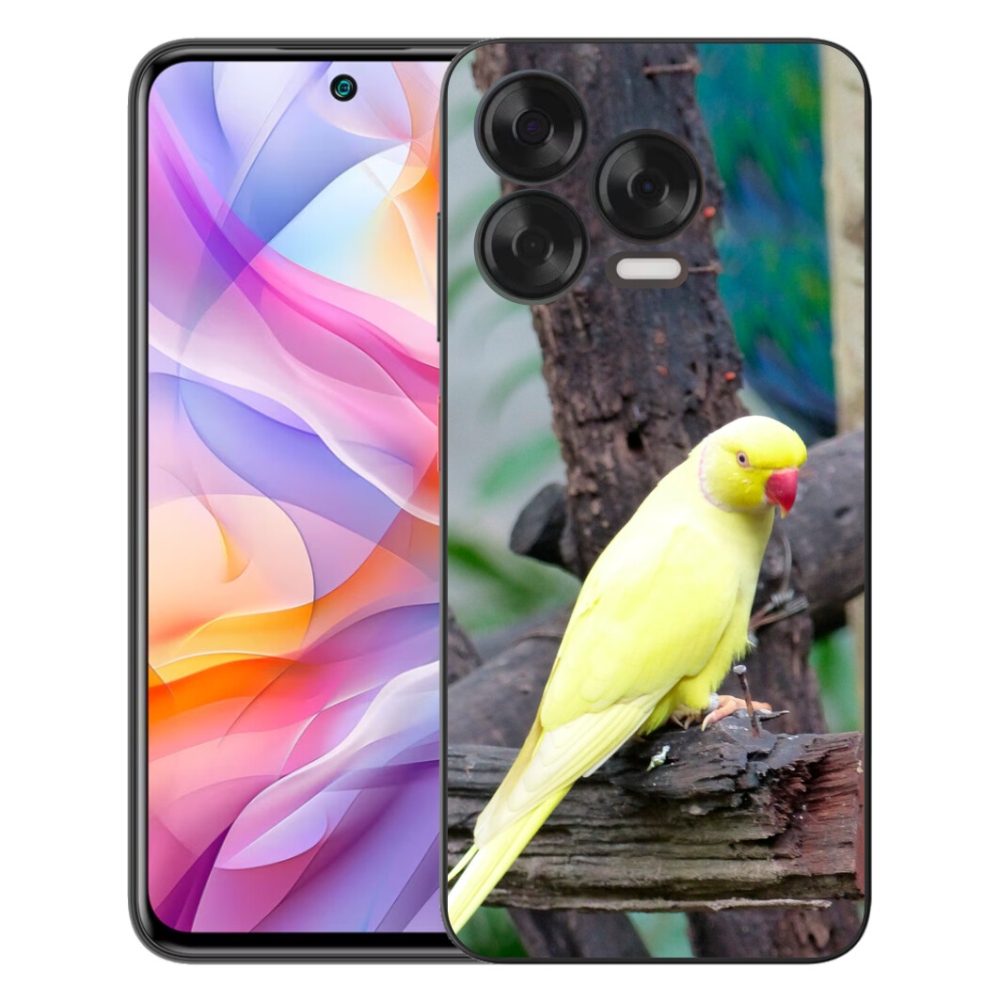 Gelový kryt mmCase na ZTE Blade V70 Vita - papoušek alexandr žlutý