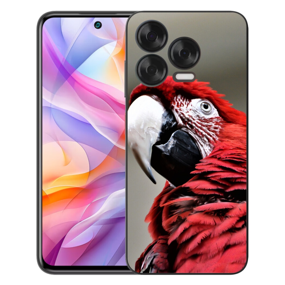 Gelový kryt mmCase na ZTE Blade V70 Vita - papoušek ara červený