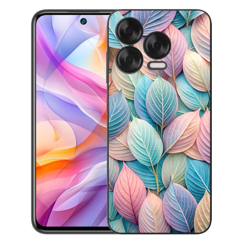 Gelový kryt mmCase na ZTE Blade V70 Vita - pastelové listy