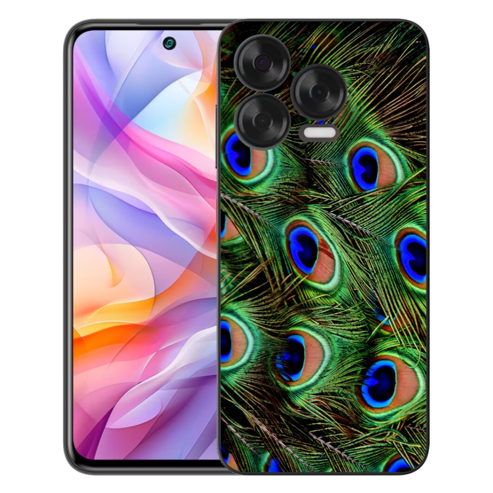 Gelový kryt mmCase na ZTE Blade V70 Vita - paví peří