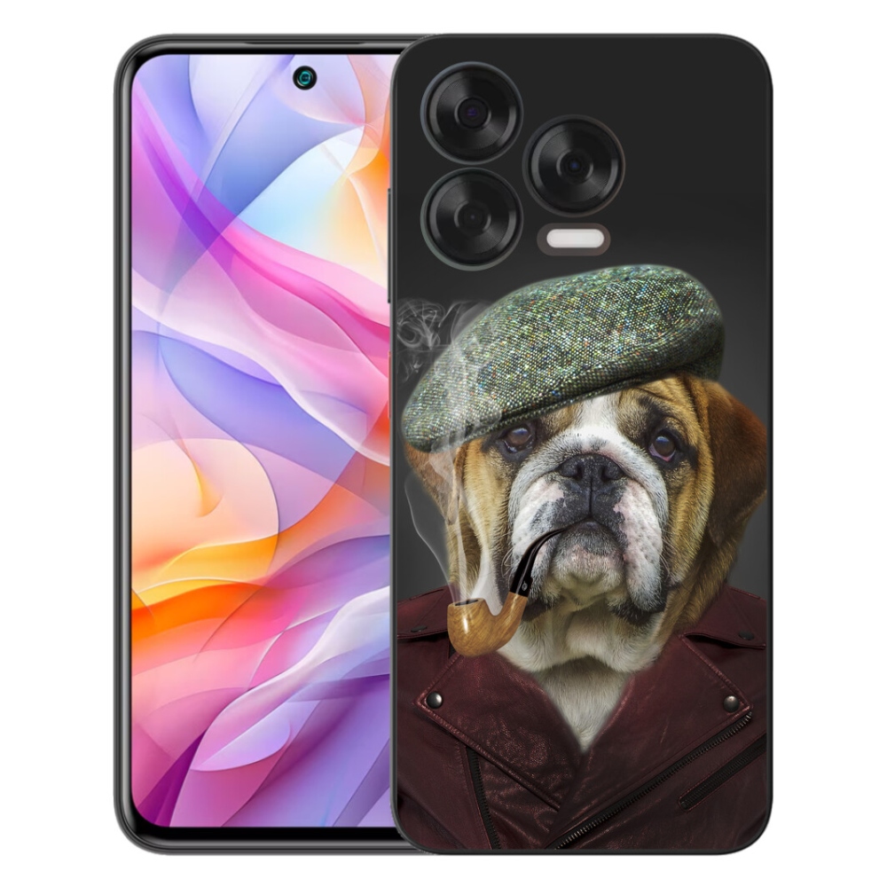 Gelový kryt mmCase na ZTE Blade V70 Vita - pes s fajfkou