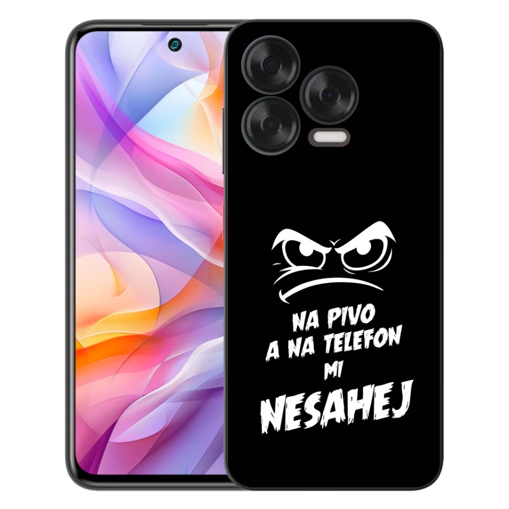 Gelový kryt mmCase na ZTE Blade V70 Vita - pivní motiv 2 černé pozadí