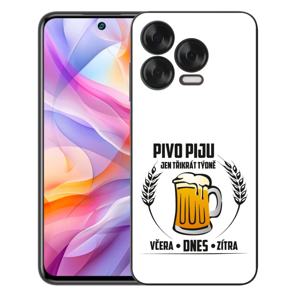 Gelový kryt mmCase na ZTE Blade V70 Vita - pivní motiv bílé pozadí