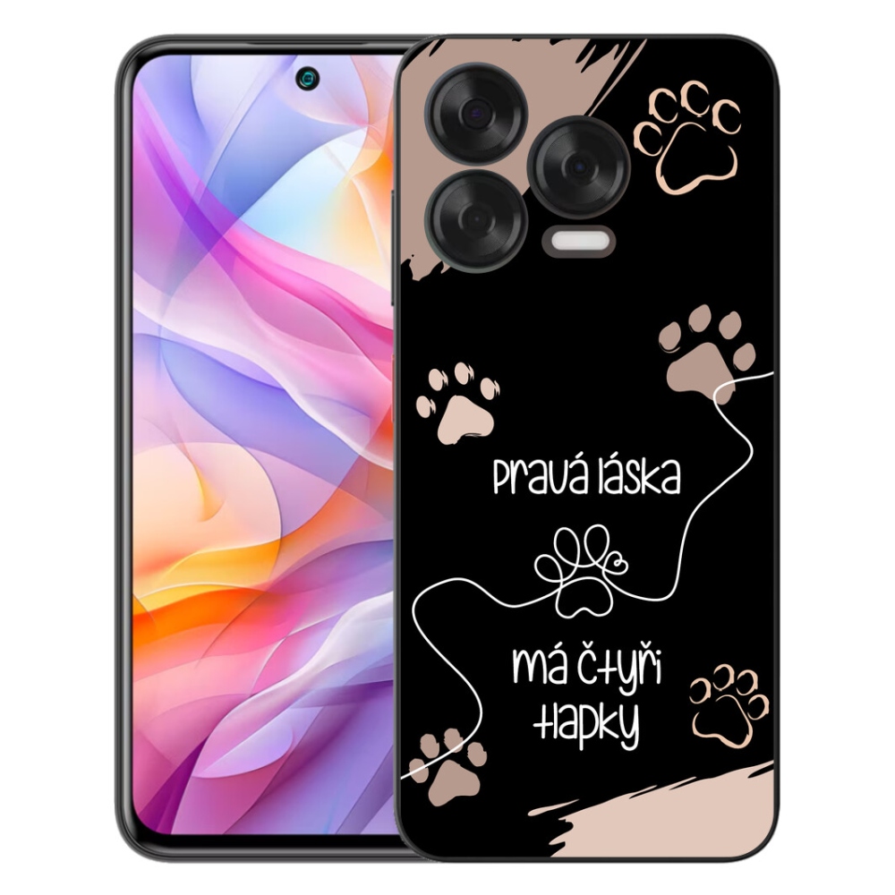Gelový kryt mmCase na ZTE Blade V70 Vita - psí motiv 1 černé pozadí