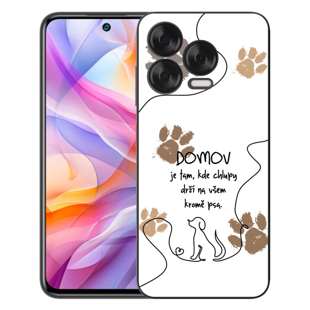 Gelový kryt mmCase na ZTE Blade V70 Vita - psí motiv bílé pozadí
