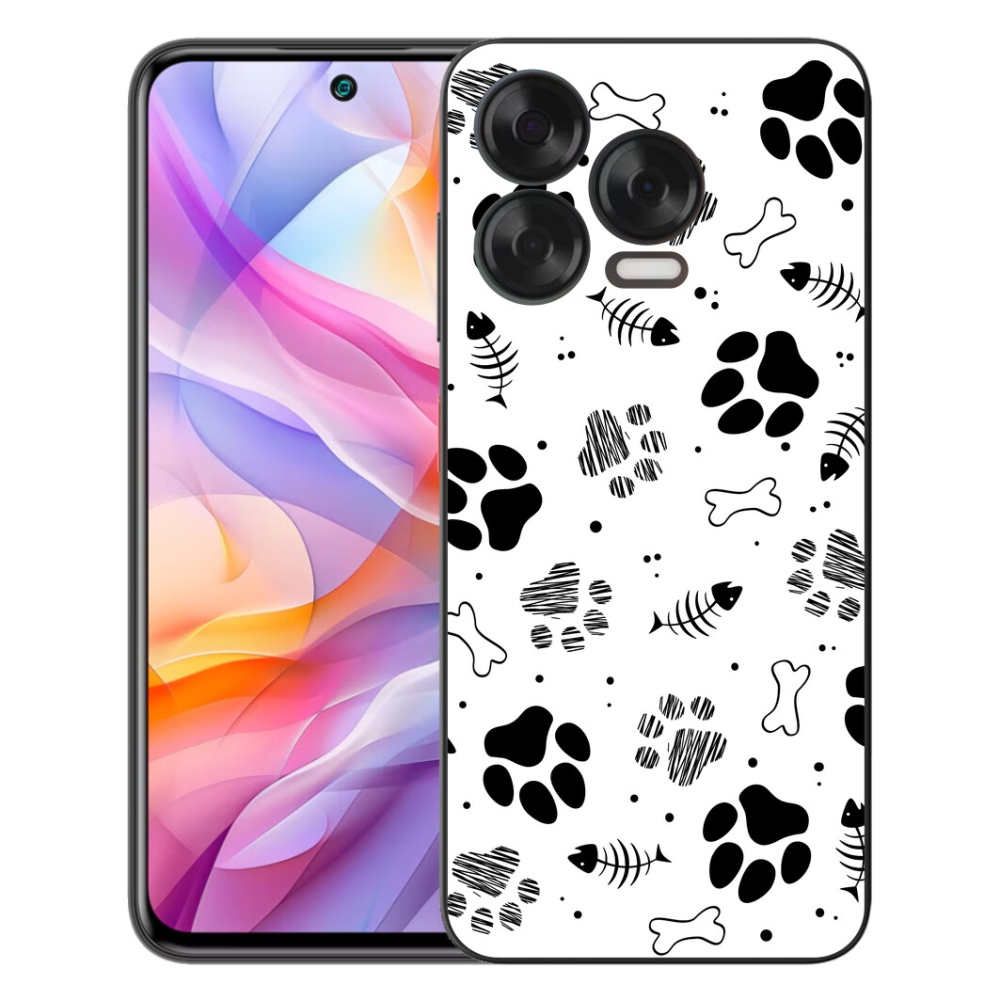 Gelový kryt mmCase na ZTE Blade V70 Vita - psí tlapky 1