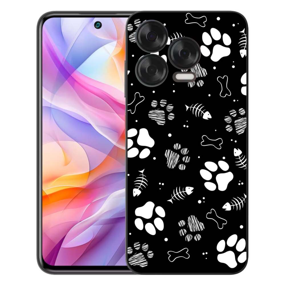 Gelový kryt mmCase na ZTE Blade V70 Vita - psí tlapky