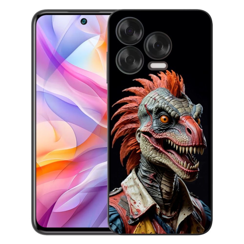 Gelový kryt mmCase na ZTE Blade V70 Vita - punk dinosaurus
