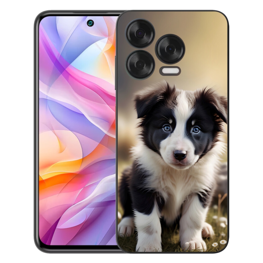 Gelový kryt mmCase na ZTE Blade V70 Vita - roztomilá border kolie