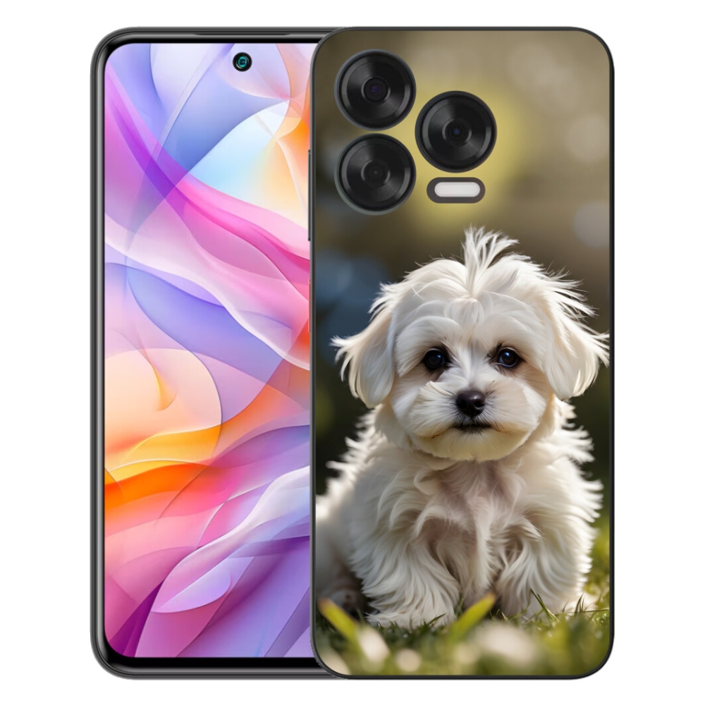 Gelový kryt mmCase na ZTE Blade V70 Vita - roztomilý maltézský psík
