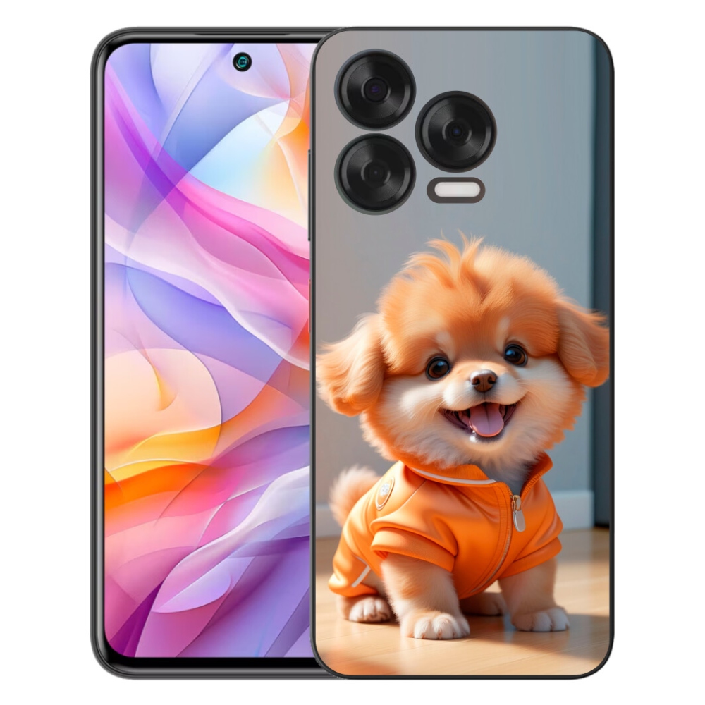 Gelový kryt mmCase na ZTE Blade V70 Vita - roztomilý pomeranian v mikině