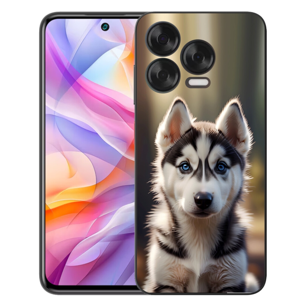 Gelový kryt mmCase na ZTE Blade V70 Vita - roztomilý sibiřský husky