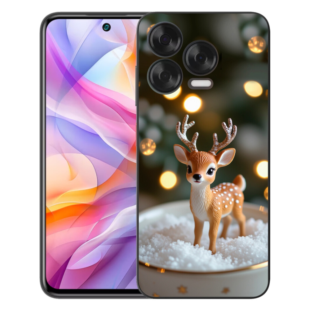 Gelový kryt mmCase na ZTE Blade V70 Vita - roztomilý vánoční jelen