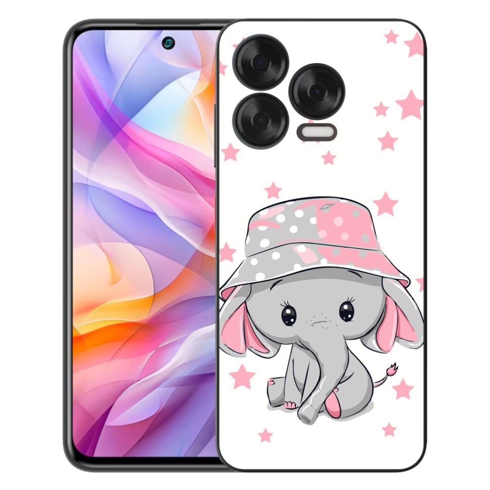 Gelový kryt mmCase na ZTE Blade V70 Vita - růžový slon