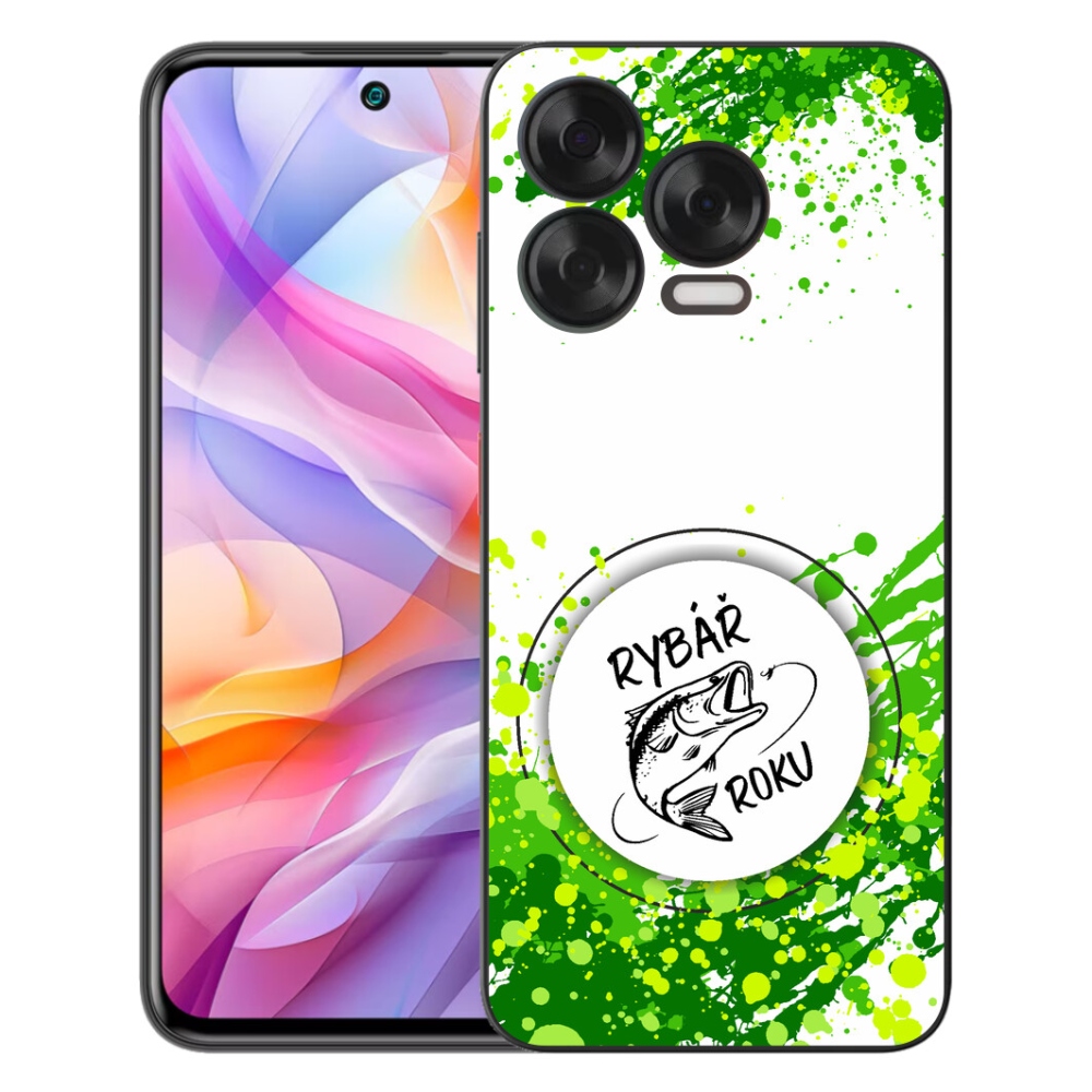Gelový kryt mmCase na ZTE Blade V70 Vita - rybář roku bílé pozadí