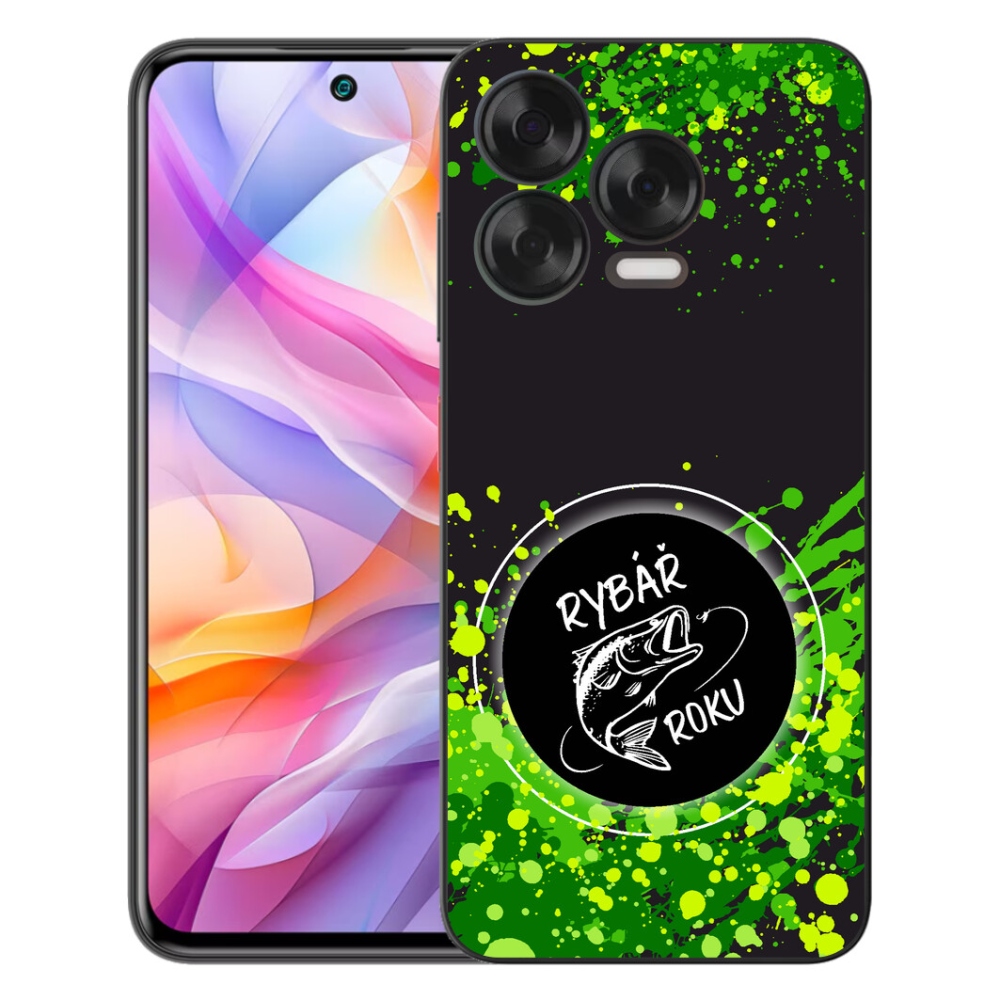 Gelový kryt mmCase na ZTE Blade V70 Vita - rybář roku černé pozadí