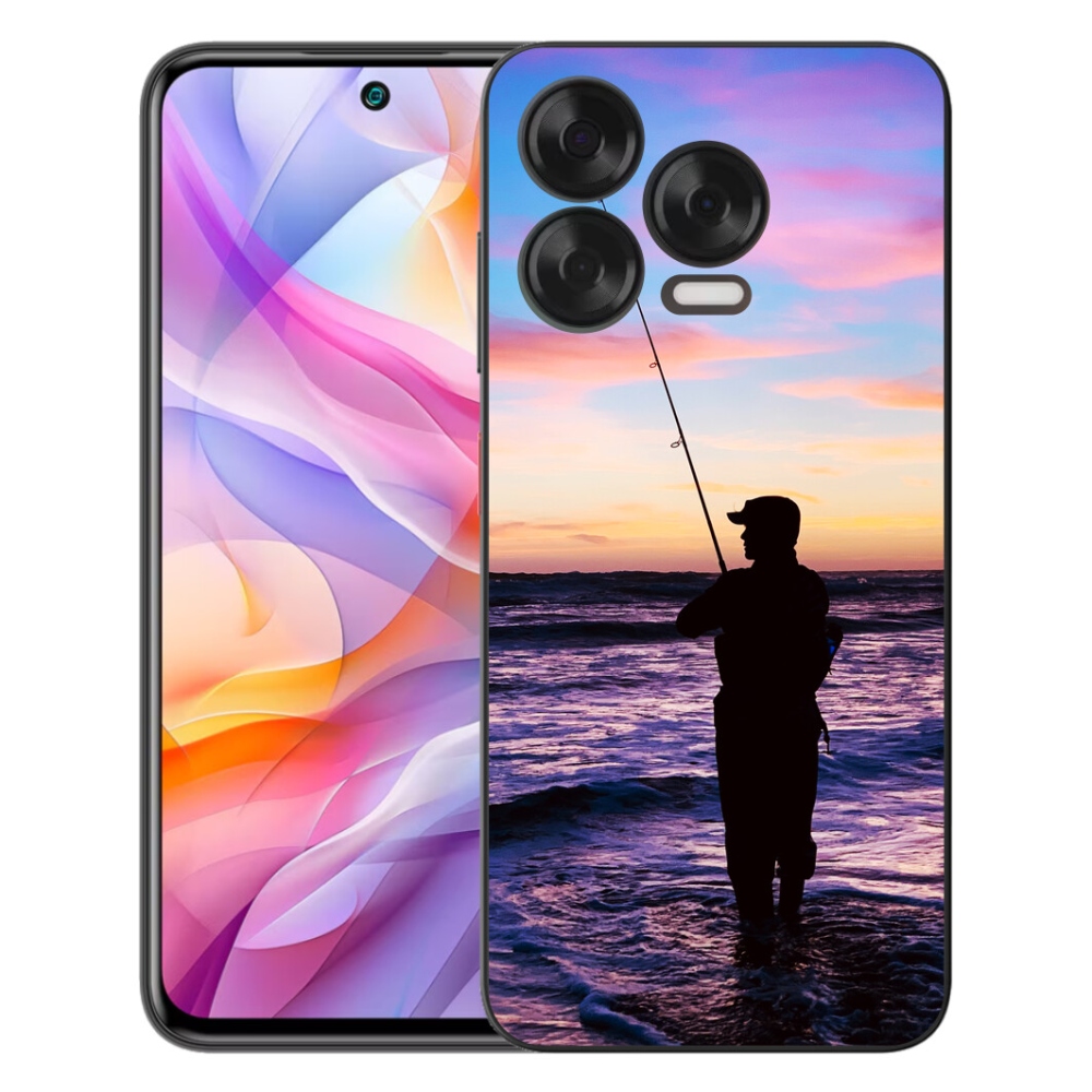 Gelový kryt mmCase na ZTE Blade V70 Vita - rybaření 1