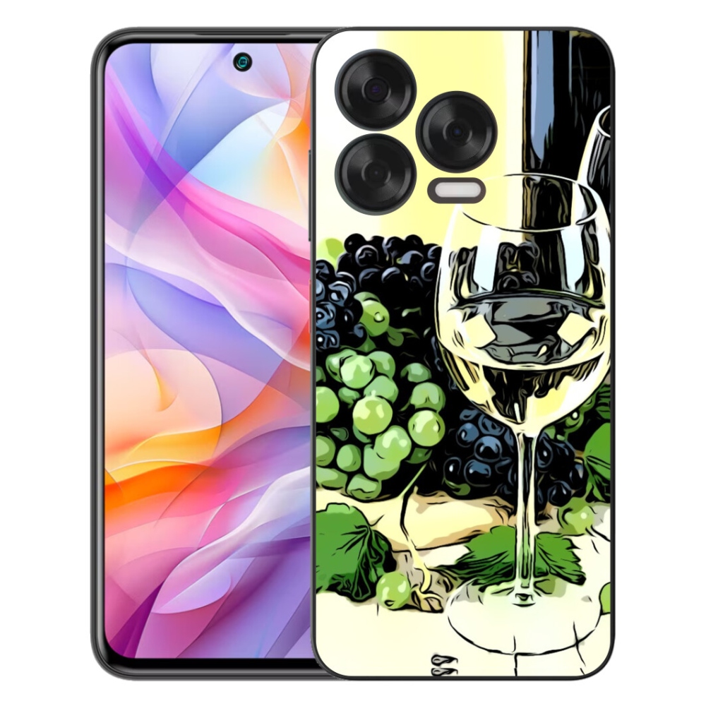 Gelový kryt mmCase na ZTE Blade V70 Vita - sklenka vína