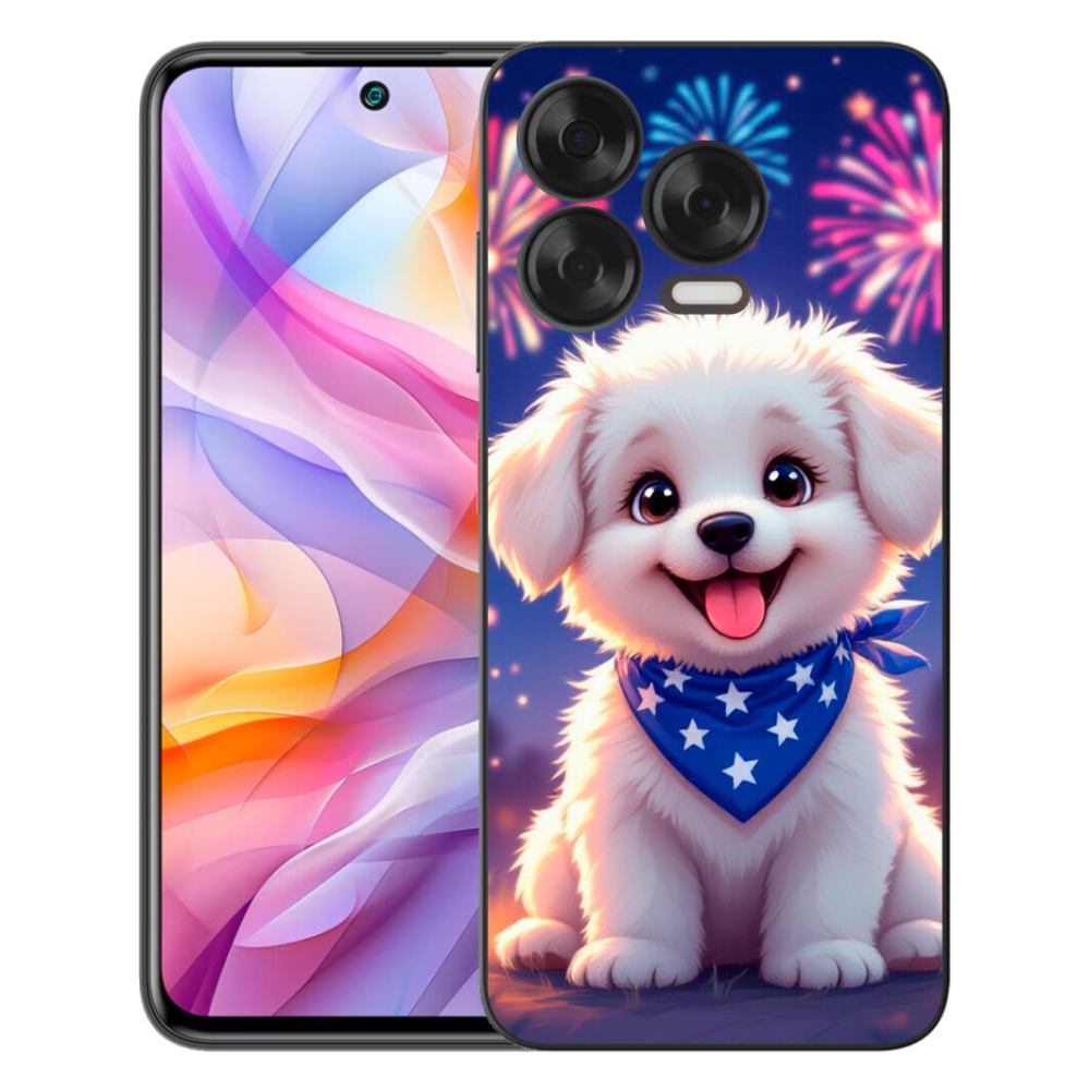 Gelový kryt mmCase na ZTE Blade V70 Vita - slavnostní štěně