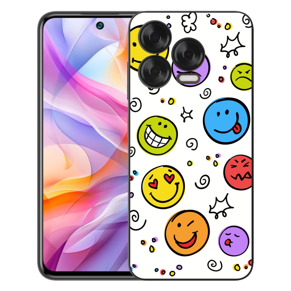 Gelový kryt mmCase na ZTE Blade V70 Vita - smajlíci