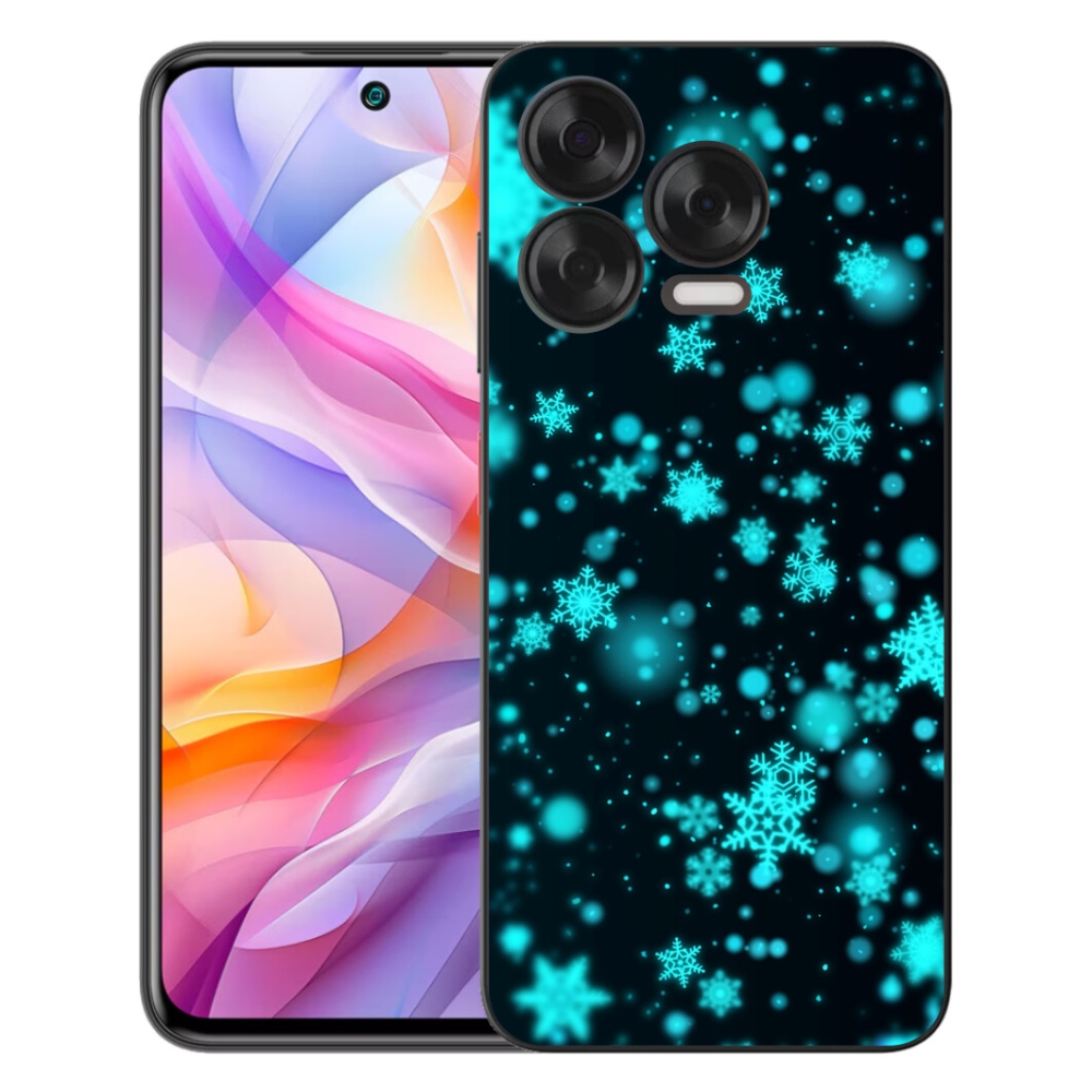 Gelový kryt mmCase na ZTE Blade V70 Vita - sněhové vločky 1