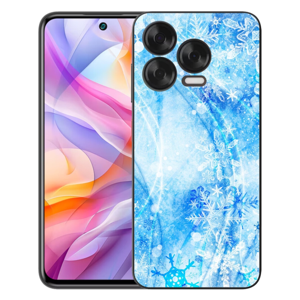 Gelový kryt mmCase na ZTE Blade V70 Vita - sněhové vločky