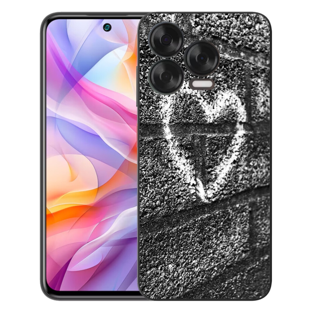 Gelový kryt mmCase na ZTE Blade V70 Vita - srdce na zdi