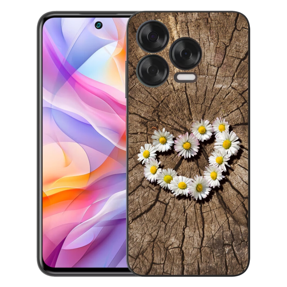 Gelový kryt mmCase na ZTE Blade V70 Vita - srdce z kopretin
