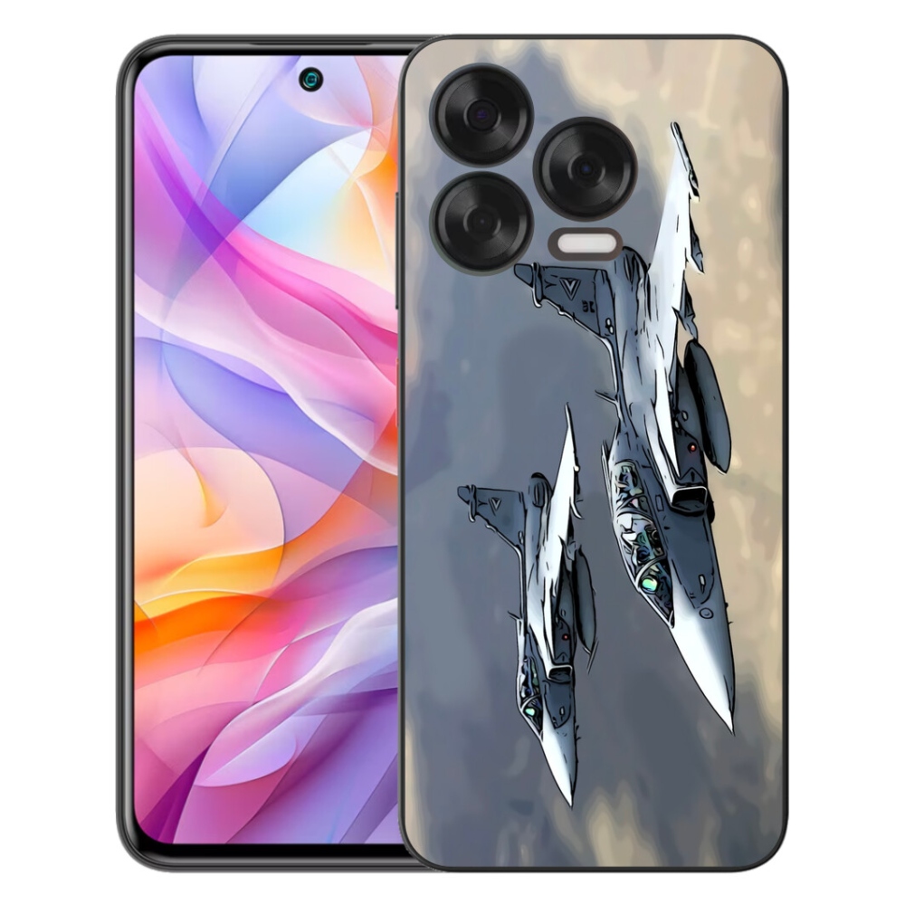 Gelový kryt mmCase na ZTE Blade V70 Vita - stíhačky