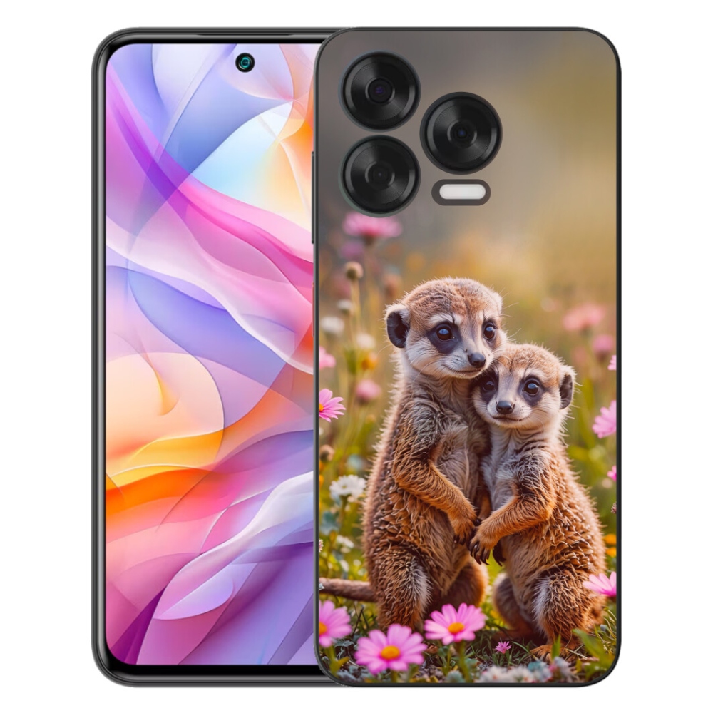 Gelový kryt mmCase na ZTE Blade V70 Vita - surikatí duo