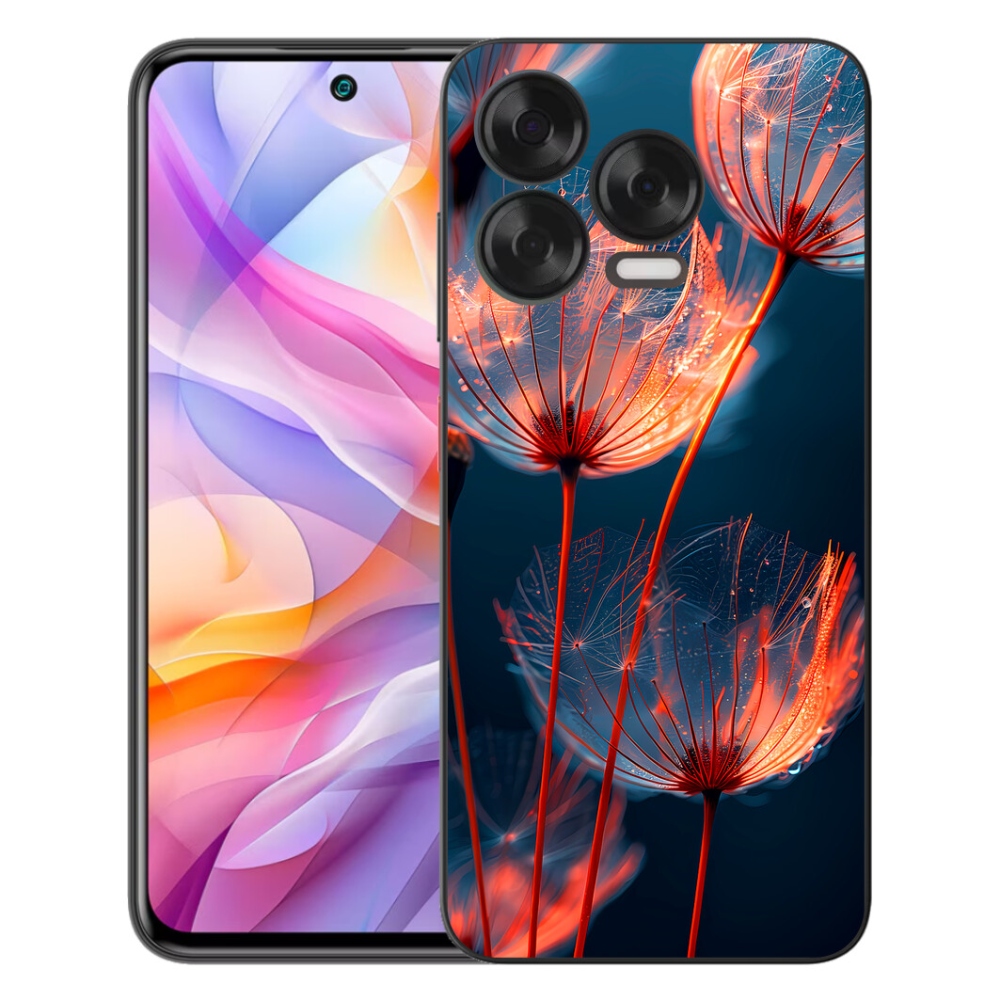 Gelový kryt mmCase na ZTE Blade V70 Vita - světélkující chmýří