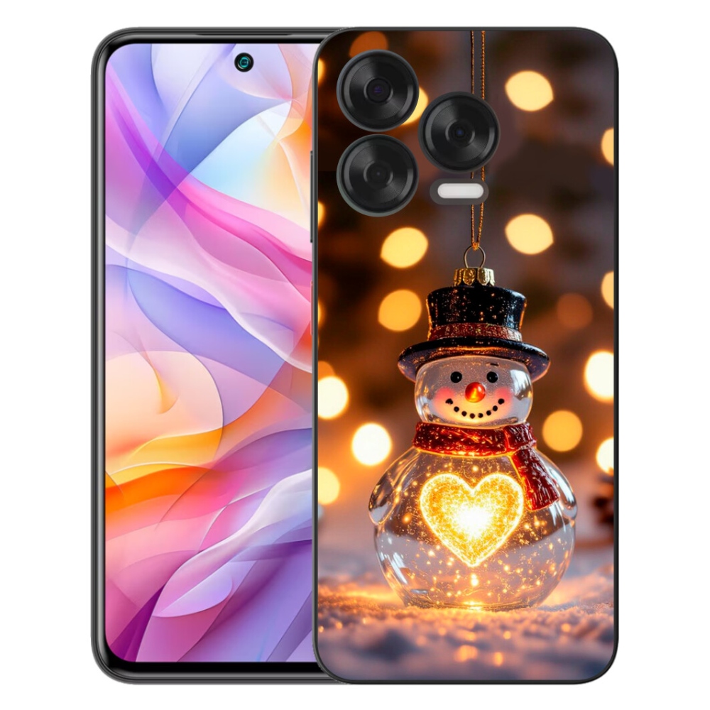Gelový kryt mmCase na ZTE Blade V70 Vita - svítící vánoční sněhulák