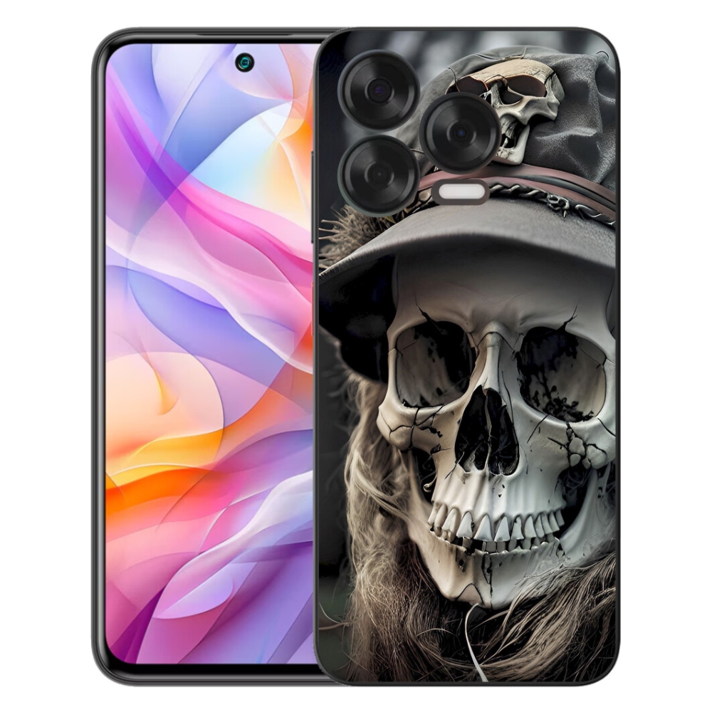 Gelový kryt mmCase na ZTE Blade V70 Vita - temná lebka