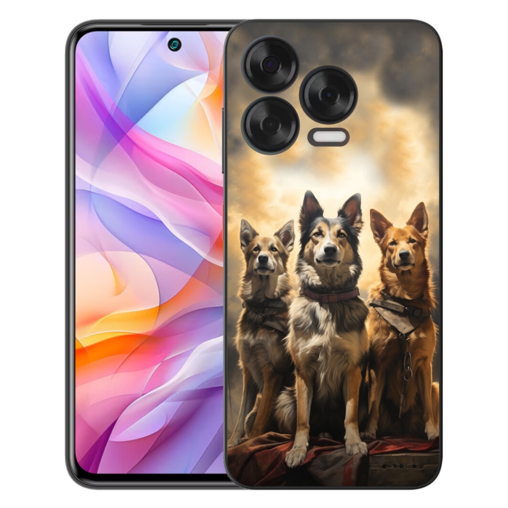 Gelový kryt mmCase na ZTE Blade V70 Vita - tři psi