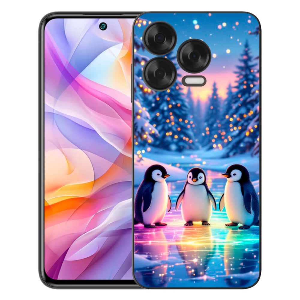 Gelový kryt mmCase na ZTE Blade V70 Vita - tučnáci