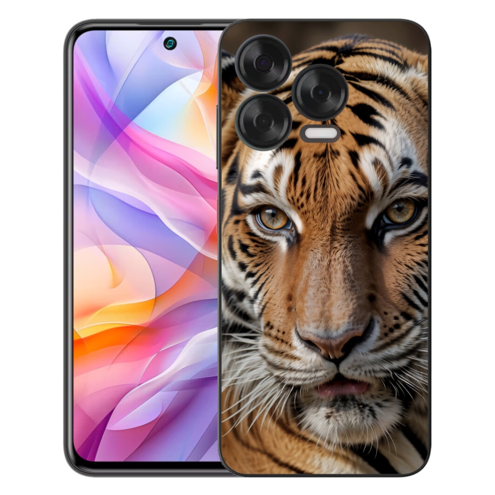 Gelový kryt mmCase na ZTE Blade V70 Vita - tygří pohled