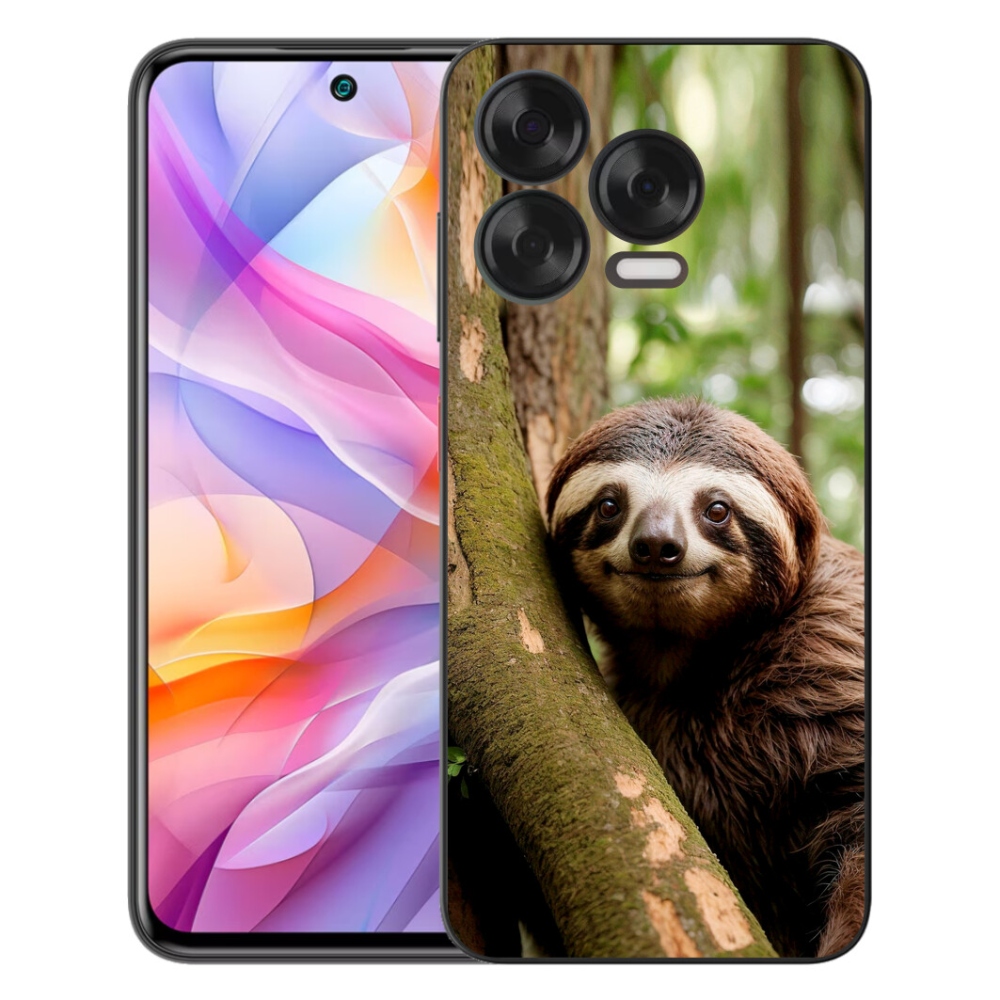 Gelový kryt mmCase na ZTE Blade V70 Vita - usměvavý lenochod