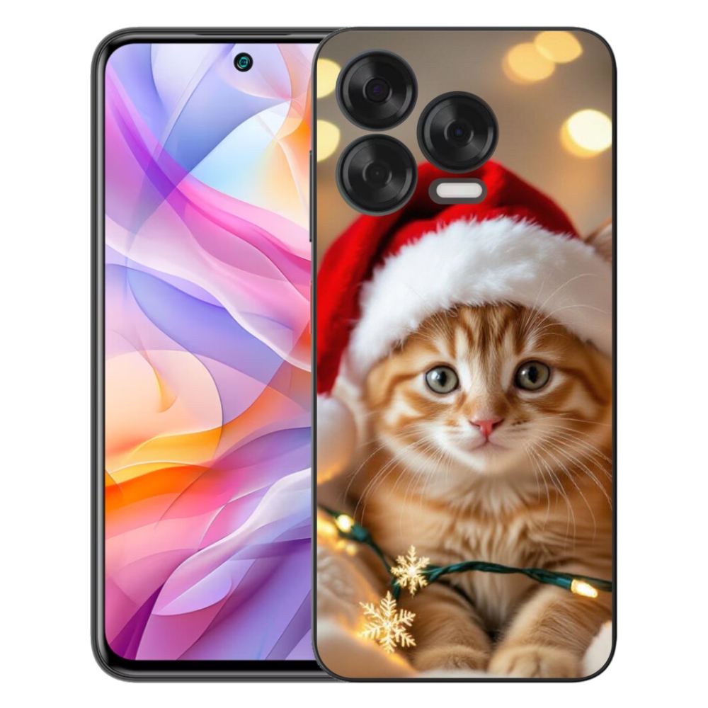Gelový kryt mmCase na ZTE Blade V70 Vita - vánoční kotě