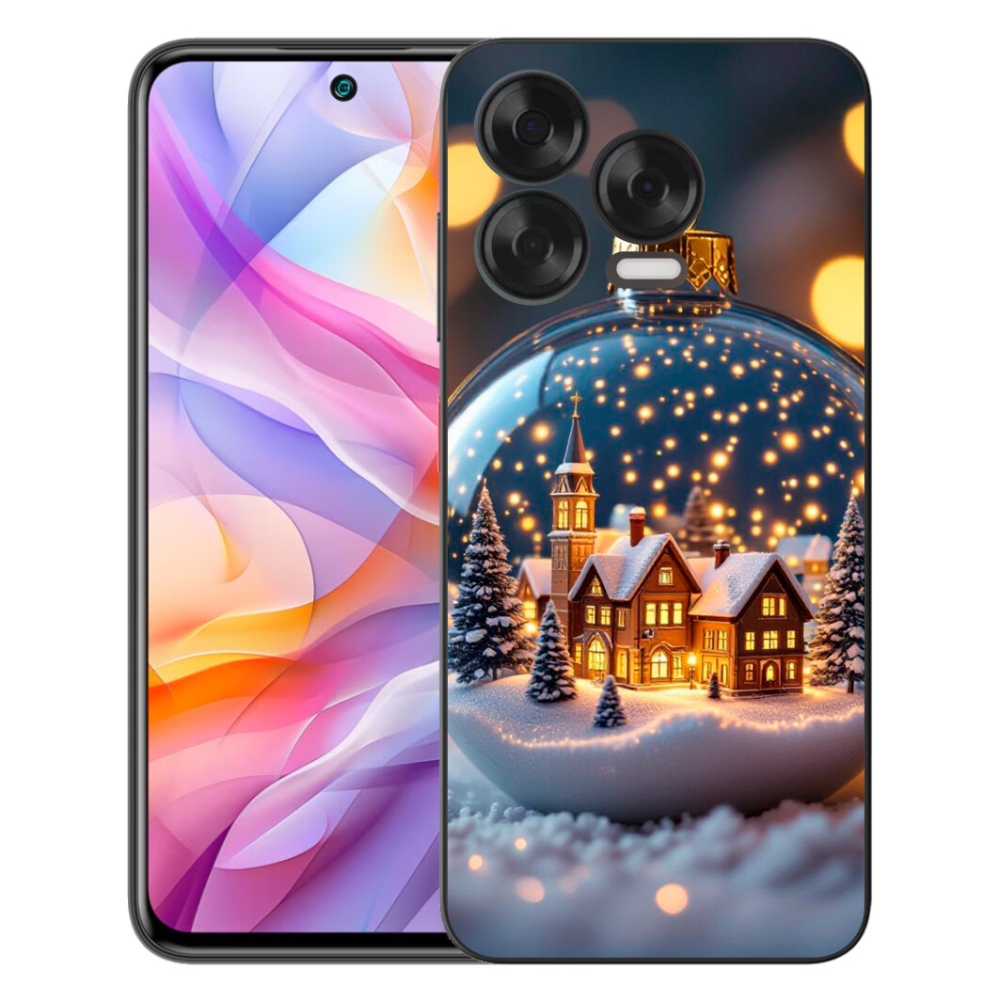 Gelový kryt mmCase na ZTE Blade V70 Vita - vánoční koule 4