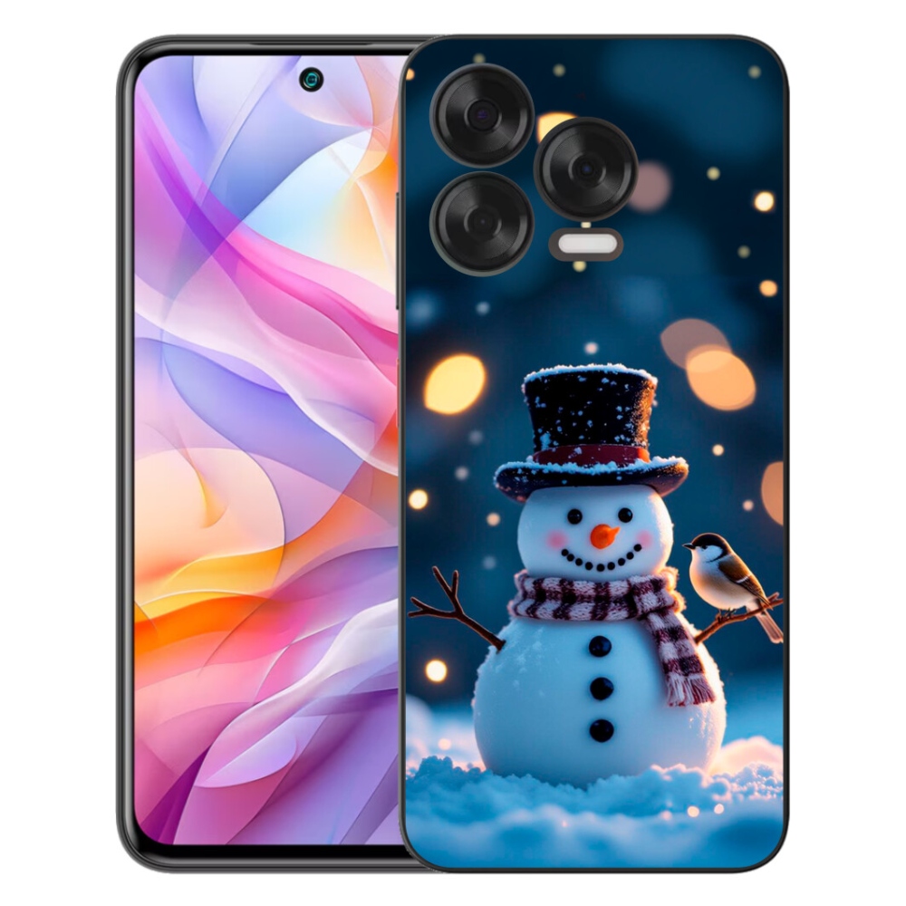 Gelový kryt mmCase na ZTE Blade V70 Vita - vánoční sněhulák