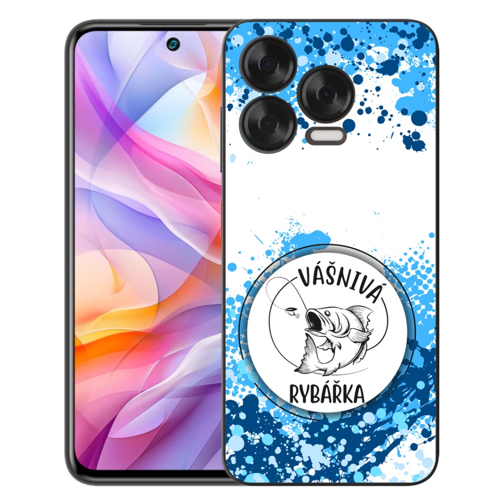 Gelový kryt mmCase na ZTE Blade V70 Vita - vášnivá rybářka bílé pozadí