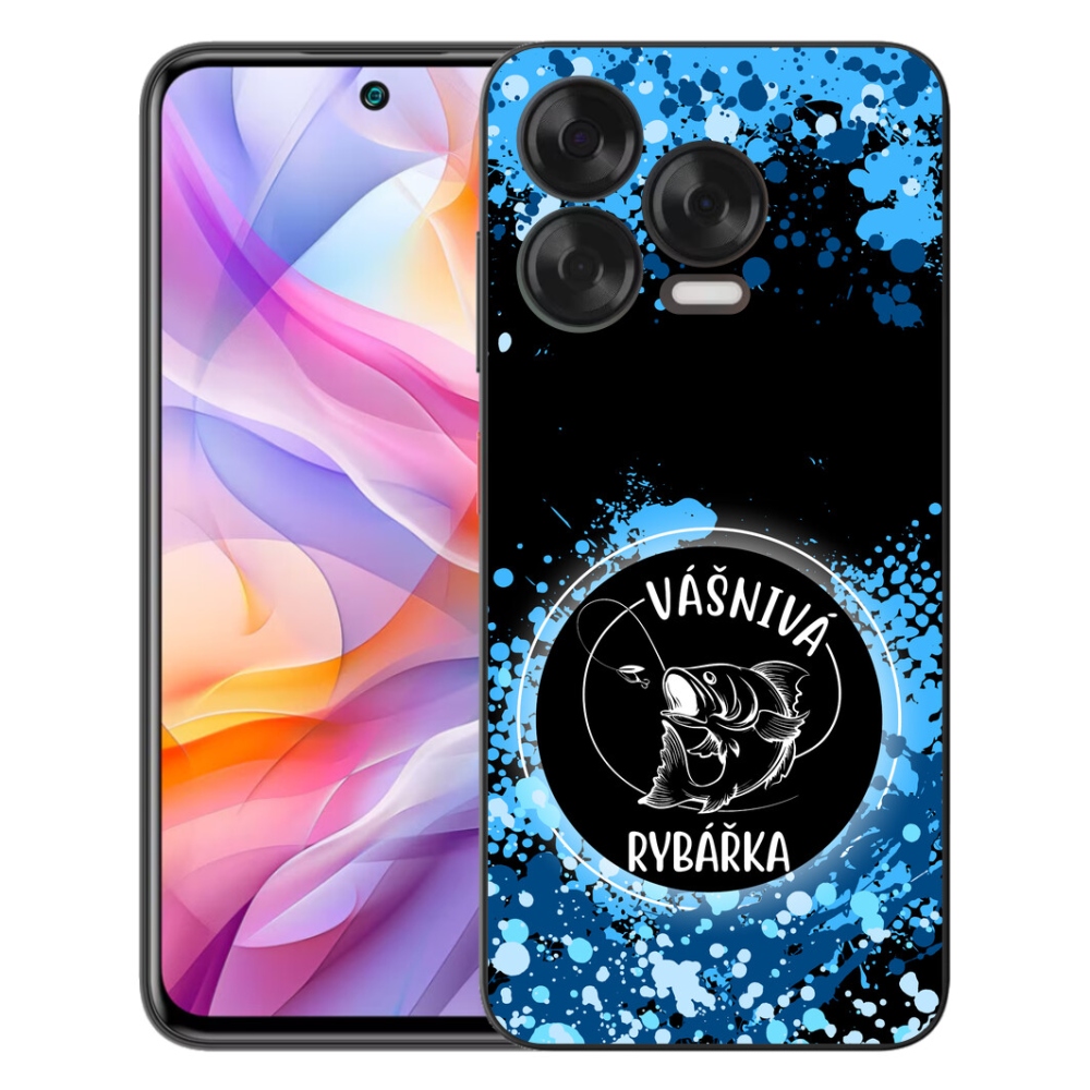Gelový kryt mmCase na ZTE Blade V70 Vita - vášnivá rybářka černé pozadí