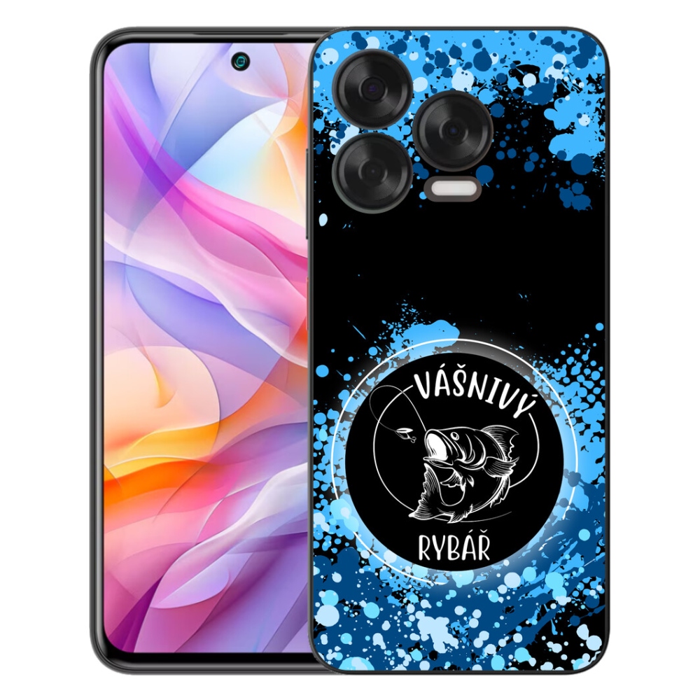 Gelový kryt mmCase na ZTE Blade V70 Vita - vášnivý rybář černé pozadí