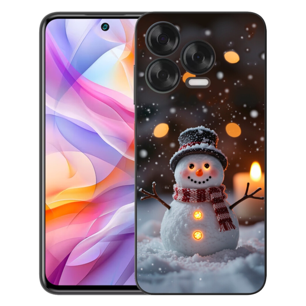 Gelový kryt mmCase na ZTE Blade V70 Vita - veselý sněhulák